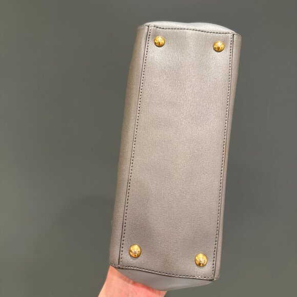 Fendi Grey Saffiano Leather Sac 2Jours Elite Tote – Mini - Picture 4 of 6